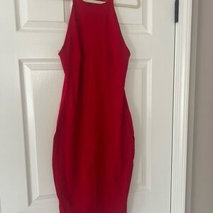 AKIRA Bold Red Bodycon Dress